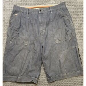 Davoucci Jeans‎ Denim Shorts Mens Size 40 Medium Wash 100% Cotton Long Inseam 14